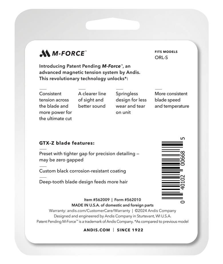 Andis GTX-Z M-Force Blade - Image 2