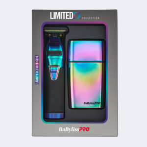 BaBylissPRO LimitedFX Iridescent Trimmer and Double-Foil Shaver Gift Set