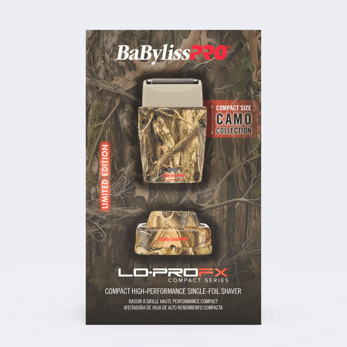 BaBylissPRO Limited Edition Camo Collection LO-PROFX Compact Single-Foil Shaver - Image 4
