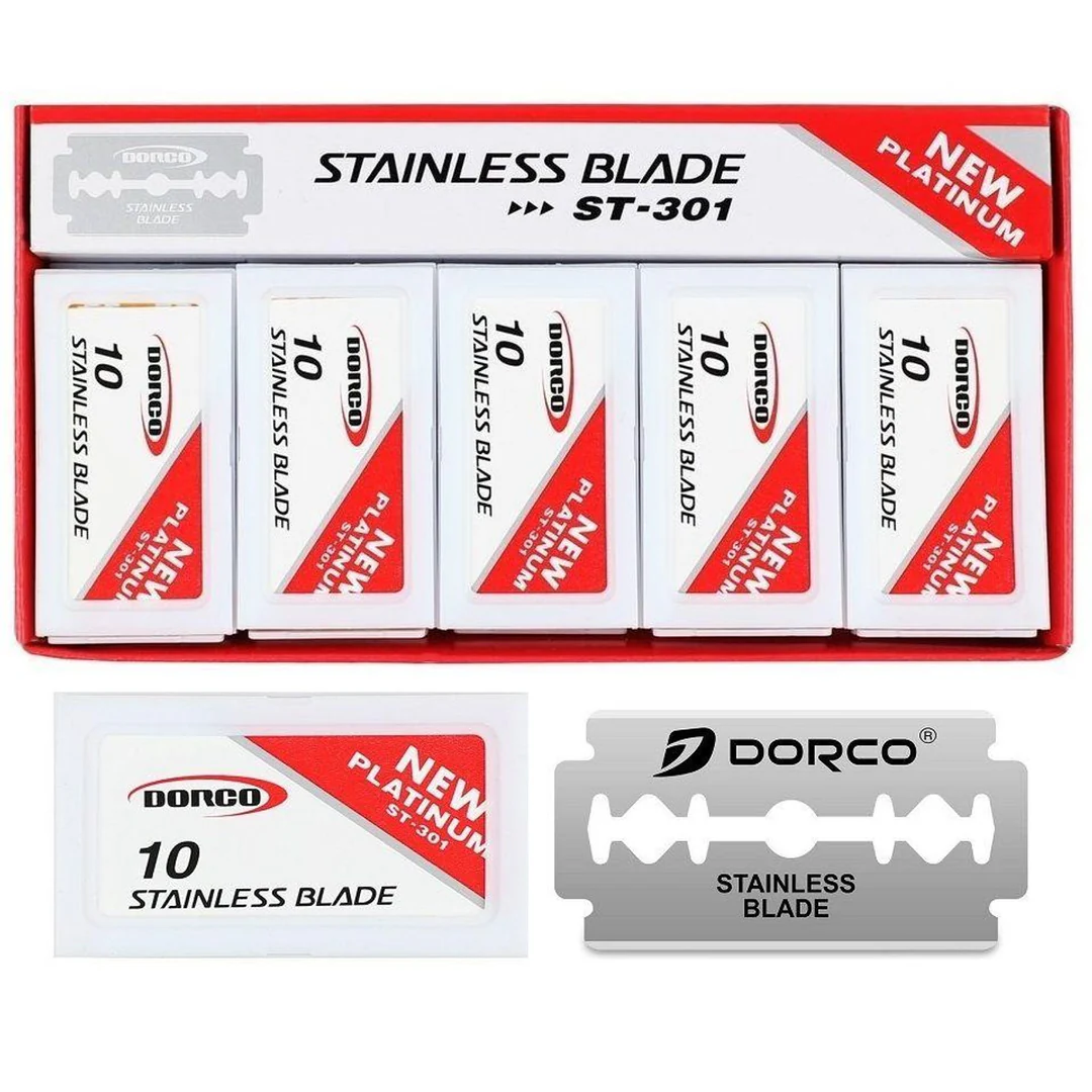 Dorco Platinum Stainless Double Edge Razor Blades - 100 Blades (ST-301) - Image 2