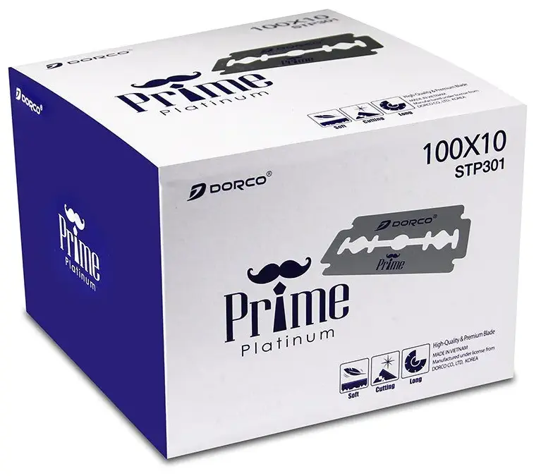 Dorco Prime Platinum Double Edge Blades - 1,000 Blades (STP301)