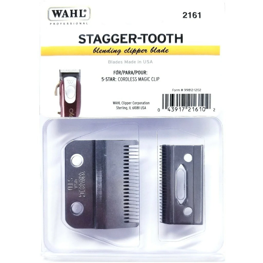 Wahl Professional Stagger Tooth 2-Hole Clipper Blade Set