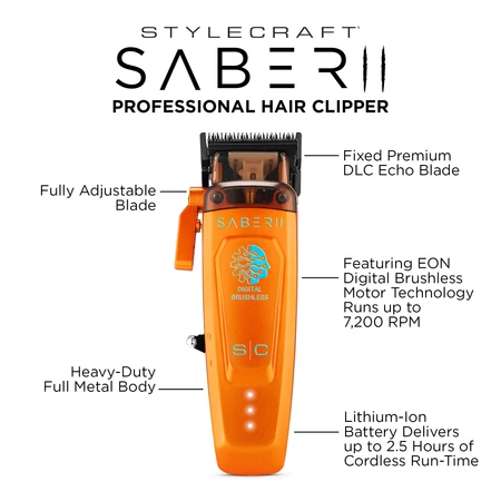 StyleCraft Saber 2 Professional Hair Clipper - Image 5