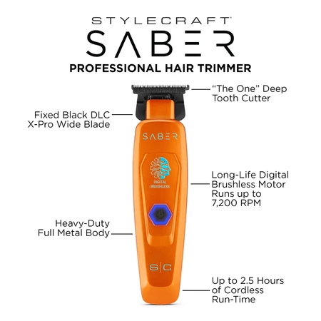 StyleCraft Saber Professional Hair Trimmer - Image 5